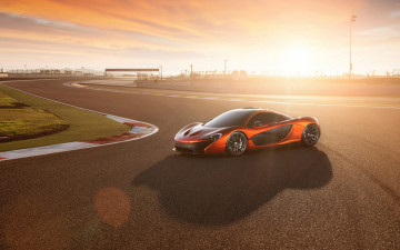 Картинка mclaren+p1 автомобили mclaren макларен закат трек supercar bahrain p1