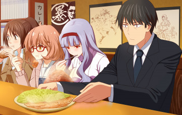 Картинка аниме unknown +другое takahirokun девушки еда shijou takane sasha browse парень producer idolmaster kuriyama mirai