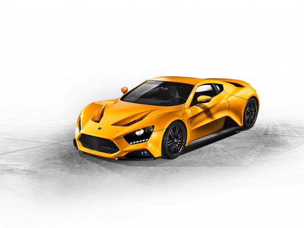 Обои картинки фото автомобили, zenvo, желтый, 2015г, st1