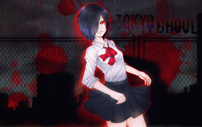 Обои картинки фото аниме, tokyo ghoul, тока, гуль, токийский