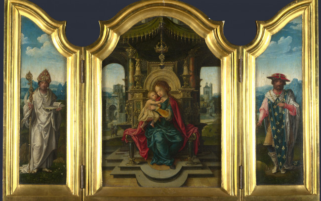 Обои картинки фото рисованное, живопись, икона