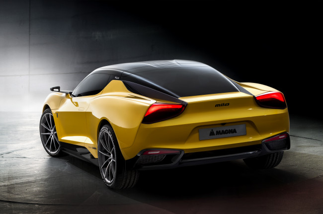 Обои картинки фото автомобили, magna, mila, steyr, желтый, 2015г, plus