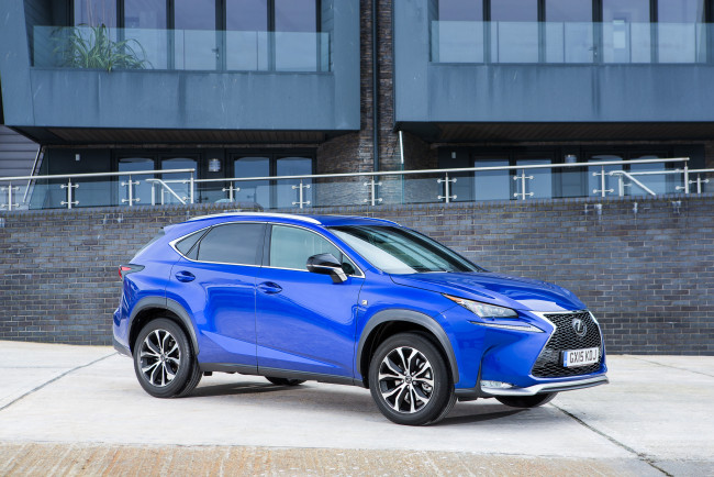 Обои картинки фото автомобили, lexus, синий, 2014г, f-sport, uk-spec, 200t, nx