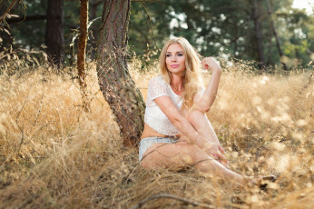 Картинка девушки -unsort+ блондинки взгляд лицо