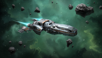 Картинка star+citizen видео+игры космический корабль полет вселенная галактика