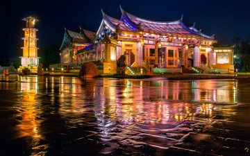 Картинка города -+огни+ночного+города ночь площадь