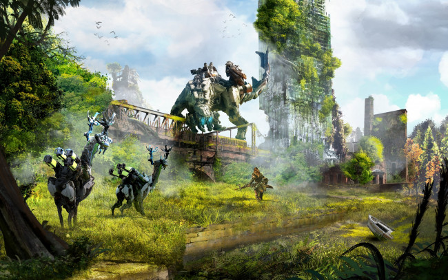 Обои картинки фото видео игры, horizon zero dawn, horizon, zero, dawn, action, ролевая