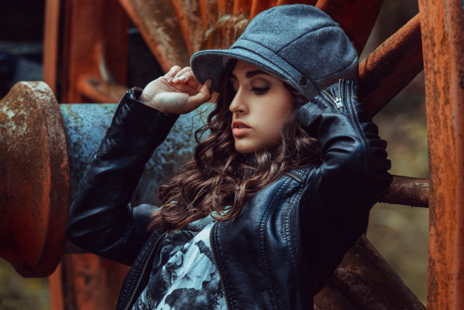 Обои картинки фото девушки, -unsort , брюнетки,  шатенки, лицо, взгляд