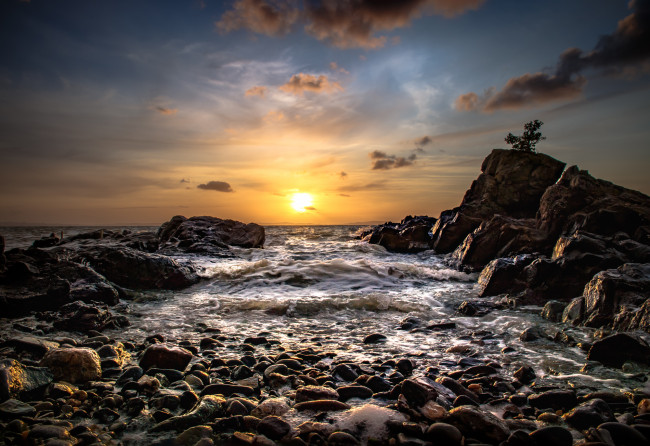 Обои картинки фото природа, восходы, закаты, рассвет