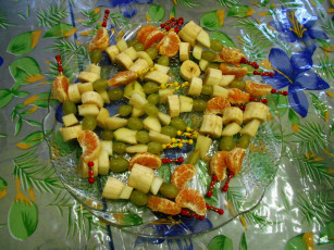 Картинка еда фрукты +ягоды виноград бананы