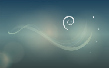Картинка компьютеры debian логотип фон