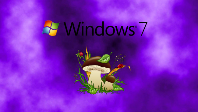 Обои картинки фото компьютеры, windows 7 , vienna, логотип, фон