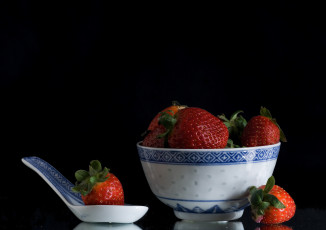 Картинка еда клубника +земляника снедь