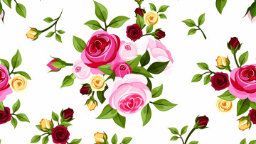 обоя векторная графика, цветы , flowers, фон, цветы