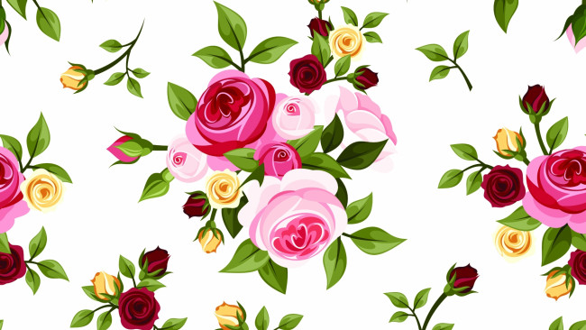 Обои картинки фото векторная графика, цветы , flowers, фон, цветы