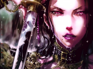 обоя календари, фэнтези, капля, лицо, девушка, взгляд, calendar, 2020