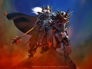 Картинка календари фэнтези конь латы воин лошадь calendar 2020