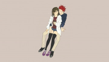 обоя аниме, haikyuu, двое