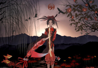 Картинка аниме touken+ranbu kogarasumaru