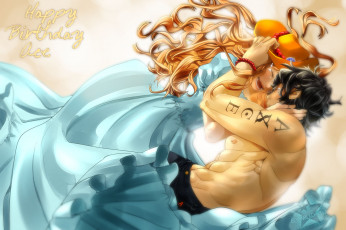 Картинка аниме one+piece ace девушка слезы