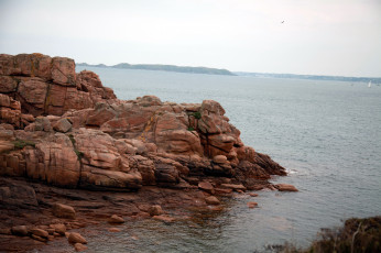 Картинка бретань франция природа побережье