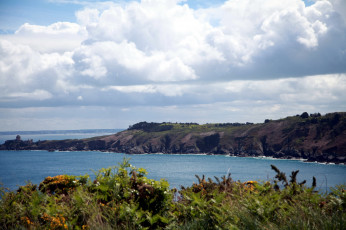 Картинка бретань франция природа побережье