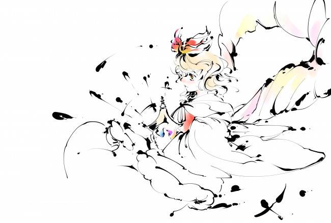 Обои картинки фото аниме, touhou