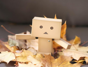 Картинка разное данбо+ danboard данбо коробки листья осень