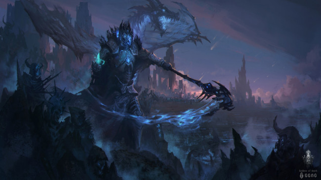 Обои картинки фото фэнтези, нежить, скелет