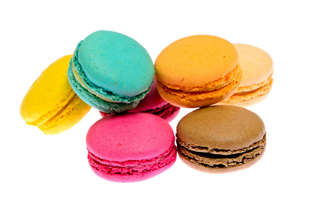 Обои картинки фото еда, макаруны, лакомство, печенье, ассорти