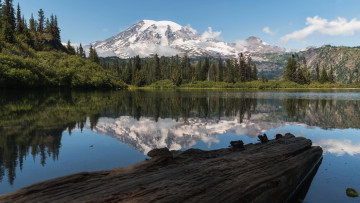 Картинка bench+lake mt+rainier washington природа реки озера bench lake mt rainier