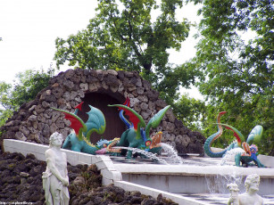 Картинка петергоф нижний парк лето 2005 города санкт петербург россия