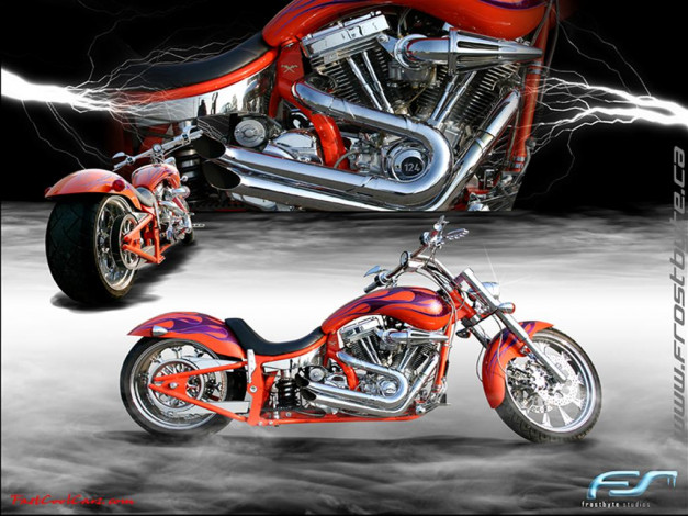 Обои картинки фото мотоциклы, customs