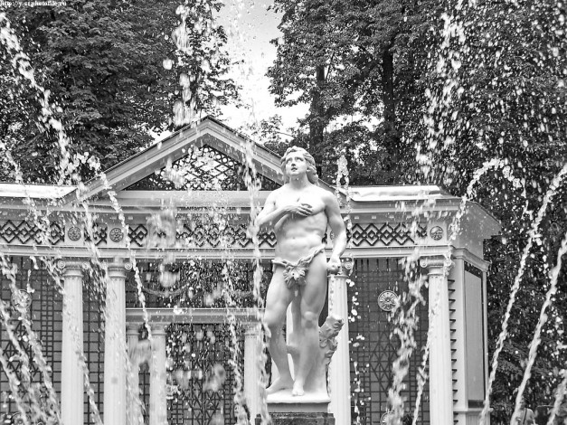 Обои картинки фото петергоф, нижний, парк, лето, 2005, города, санкт, петербург, россия