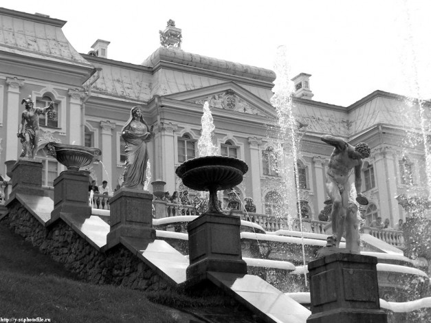 Обои картинки фото петергоф, нижний, парк, лето, 2005, города, санкт, петербург, россия