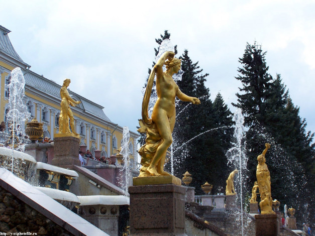 Обои картинки фото петергоф, нижний, парк, лето, 2005, города, санкт, петербург, россия