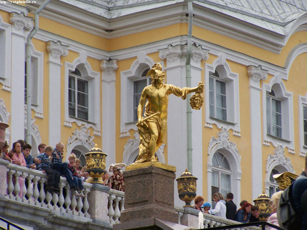 Обои картинки фото петергоф, нижний, парк, лето, 2005, города, санкт, петербург, россия