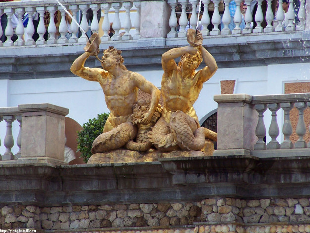 Обои картинки фото петергоф, нижний, парк, лето, 2005, города, санкт, петербург, россия