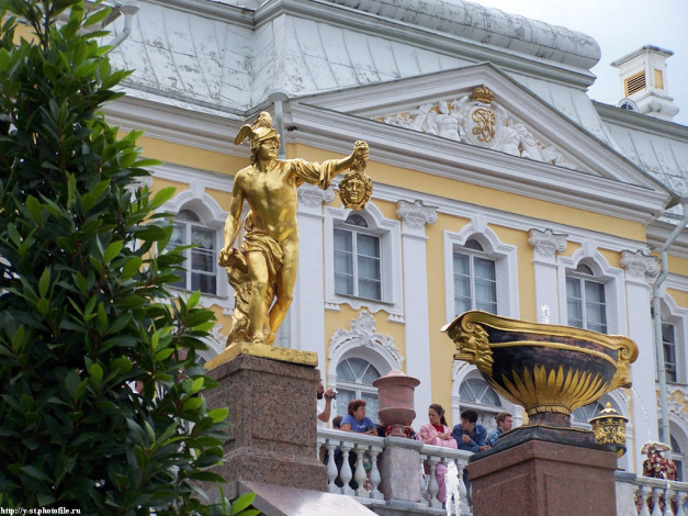 Обои картинки фото петергоф, нижний, парк, лето, 2005, города, санкт, петербург, россия