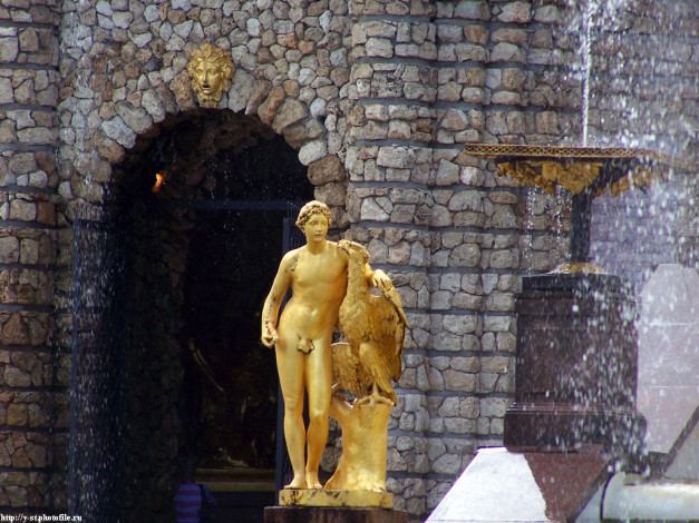 Обои картинки фото петергоф, нижний, парк, лето, 2005, города, санкт, петербург, россия