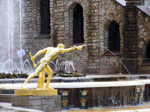 Обои картинки фото петергоф, нижний, парк, лето, 2005, города, санкт, петербург, россия