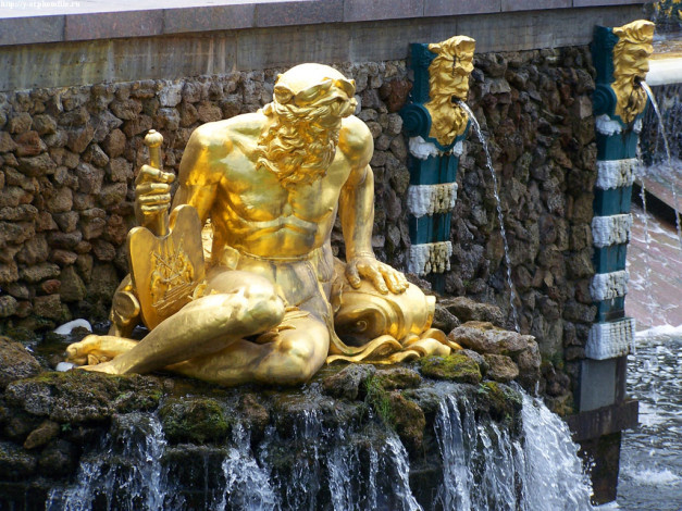 Обои картинки фото петергоф, нижний, парк, лето, 2005, города, санкт, петербург, россия