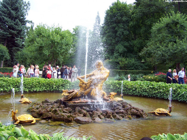Обои картинки фото петергоф, нижний, парк, лето, 2005, города, санкт, петербург, россия