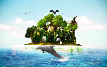 Картинка 3д графика animals животные