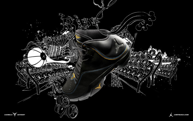 Обои картинки фото nike, melo, m4, бренды