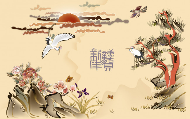 Обои картинки фото рисованные, природа