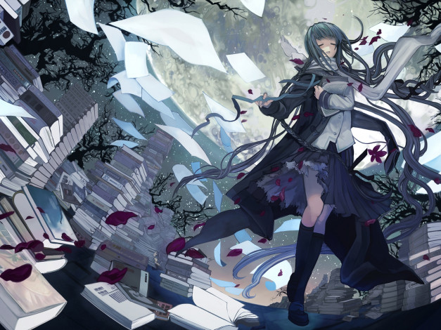 Обои картинки фото аниме, halloween, magic