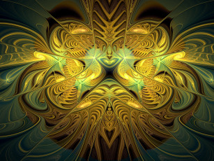Картинка 3д графика fractal фракталы цвета фон узор