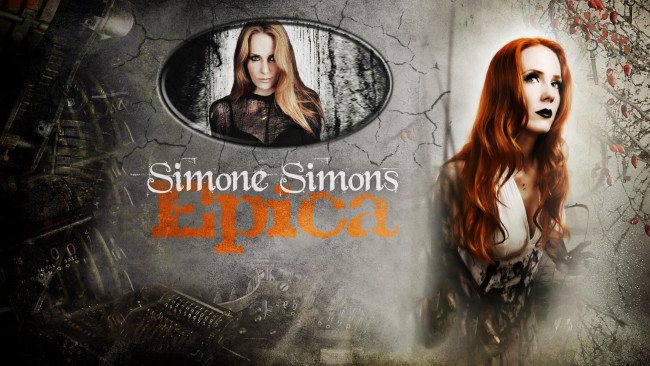 Обои картинки фото Simone Simons, девушки