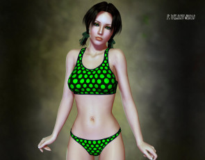 Картинка 3д графика people люди девушка